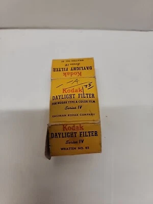 Filtro Wratten Vintage Kodak Daylight Nº. Filme colorido 85 Series 4 para tipo A - Imagem 1 de 4