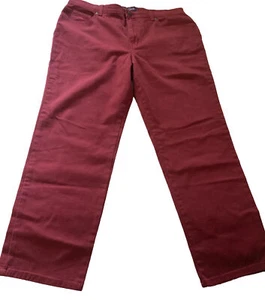 Gloria Vanderbilt Damen Hose Größe 16 Rot Amanda " - Bild 1 von 8