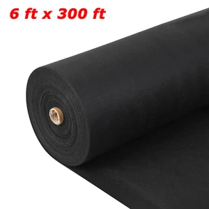 6'x300' 6 Oz Geotextile Fabric Landscape Drainage Weed Barrier Driveway Non-wove - Picture 1 of 11