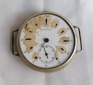 OLD LONGINES 18.79 CONVERTED TO WRIST WATCH, FOR RESTORE, REPAIR, OR PARTS DONOR - Picture 1 of 16
