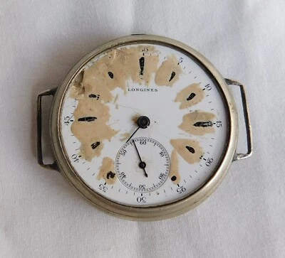 ANTIGUO LONGINES 18.79 CONVERTIDO A RELOJ DE PULSERA, PARA RESTAURAR, REPARAR O REPUESTOS DONANTE Foto 1 de 4