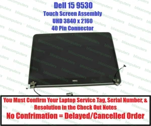 15.6" UHD 4K COMPLETE DISPLAY SCREEN Assembly DELL DP/N 6H0NN DCN-06H0NN - Bild 1 von 6