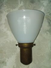 Vintage White Milk Glass Freestanding Mount Sconce Lamp  Shade/Bulb Decor 6 in