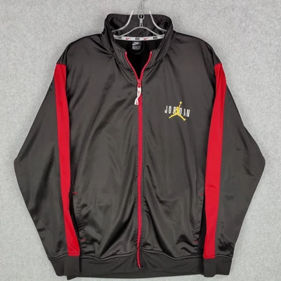 Куртка спортивная мужская Nike Air Jordan 2XL черная красная джампер на молнии - Изображение 1 из 4