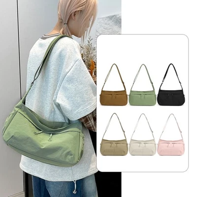 Mujeres Niñas Bandolera Bolso Mensajero Bolso de Mano Cremallera Hombro Cartera Bandolera Foto 1 de 4