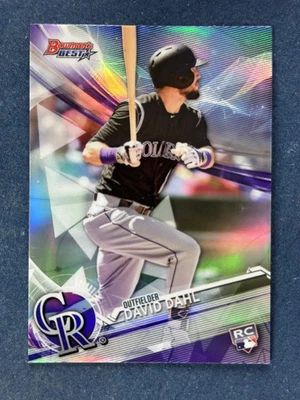 2017 Bowman's Best Refractor #11 David Dahl Colorado Rockies RC - Image 1 of 2