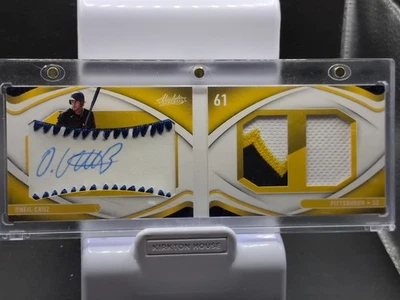 2022 Panini Absolute Rookie Baseball Material Booklet Signatures Oneil Cruz /50 - Image 1 of 4