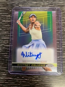 2024 Topps Chrome Tennis Whitney Osuigwe Base Auto Autograph - Bild 1 von 2
