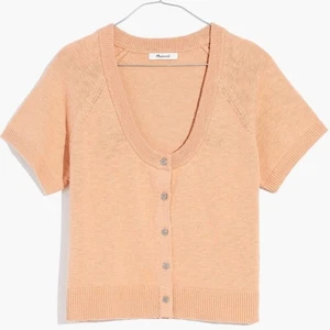 Madewell Linden Scoop Sweater Tee - Peach Größe S - Bild 1 von 6