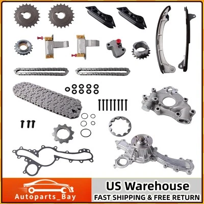 Timing Chain Kit Water Oil Pump for 2003-2012 Toyota 4Runner Tacoma 4.0L V6 DOHC - Image 1 of 4