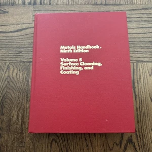 Metals Handbook Vol. 5 : Surface Cleaning, Finishing and Coating - Used - Imagen 1 de 9