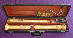 Moeck Bass-Blockflöte, satter Klang, 3(2)Klappen, deut. Griffw.! - Bild 1 von 8