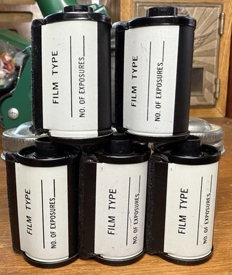 Lote de 5 casetes de cargador de película recargables a granel Kodak Snap Cap 135 vacíos 35 mm Foto 1 de 4