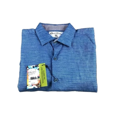 Robert Graham Brixton Shirt Men Sz Large Linen/Cotton Classic Fit Flip Cuff NWT - Image 1 of 4