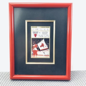 December 11, 1992 Framed Chicago Bulls Ticket Stub Jordan vs Olajuwan - Picture 1 of 4