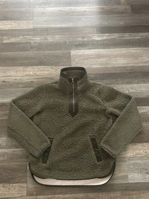 Pullover Sherpa polar Abercrombie Fitch para mujer talla XS Foto 1 de 4