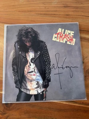 Alice Cooper Trash Vinyl LP Autogramm signiert signed  - Bild 1 von 3
