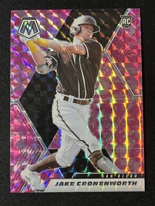 2021 Panini Mosaic #250 Jake Cronenworth Pink Camo Prizm San Diego Padres - Picture 1 of 2