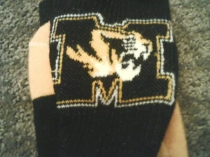MISSOURI TIGERS socks, size 10-13, NEW - Picture 1 of 2