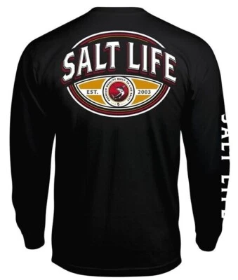 男式 Salt Life Built Salty 图形长袖 T 恤 - XL - 全新带标签 — 第 1/4 张图片