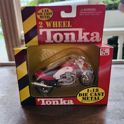 NEW Vintage Retro Tonka Maisto 1999 Moto Guzzi  Die Cast Motorcycle Red 1:18  - Image 1 of 4