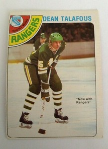 DEAN TALAFOUS NHL HOCKEY CARD O-PEE-CHEE NEW YORK RANGERS 1978