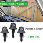 3Pc Washer Nozzle Jet Set For VW T25 T3 Vanagon Triple Windscreen Washer Jets