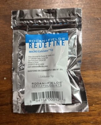 RODAN + FIELDS REDEFINE Macro Exfoliator Tip Sealed + 49 Gray Tips - Image 1 of 3