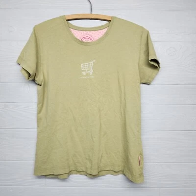 Life Is Good This Is How I Roll Shopping Green Tshirt Womens Size Small  - Image 1 of 4