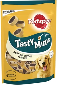 Pedigree Tasty Minis - Dog treats, cheesy nibbles with 140 g (Pack of 8)  - Picture 1 of 8