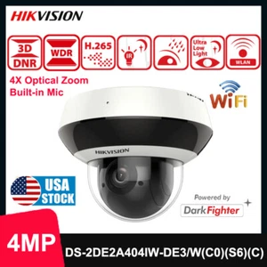 Hikvision DS-2DE2A404IW-DE3/W(C0)(S6)(C) 4MP 4x Zoom Mini PT Dome IP Camera Mic - Picture 1 of 5