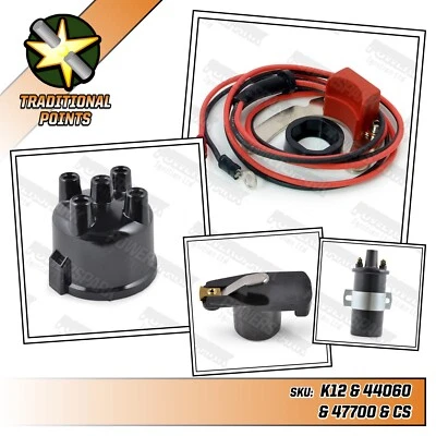 Kit accensione elettronica 4 cilindri Ford Motorcraft tappo braccio rotore e bobina - Immagine 1 di 4