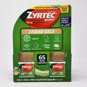 Zyrtec Liquid Gels, 65 Liquid Gels - Picture 1 of 4