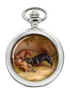 Dackel Jagd, 1912 Taschenuhr - Bild 1 von 4