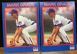 1990 Starline Baseball Mark Grace #2 Chicago Cubs (2 Cards)