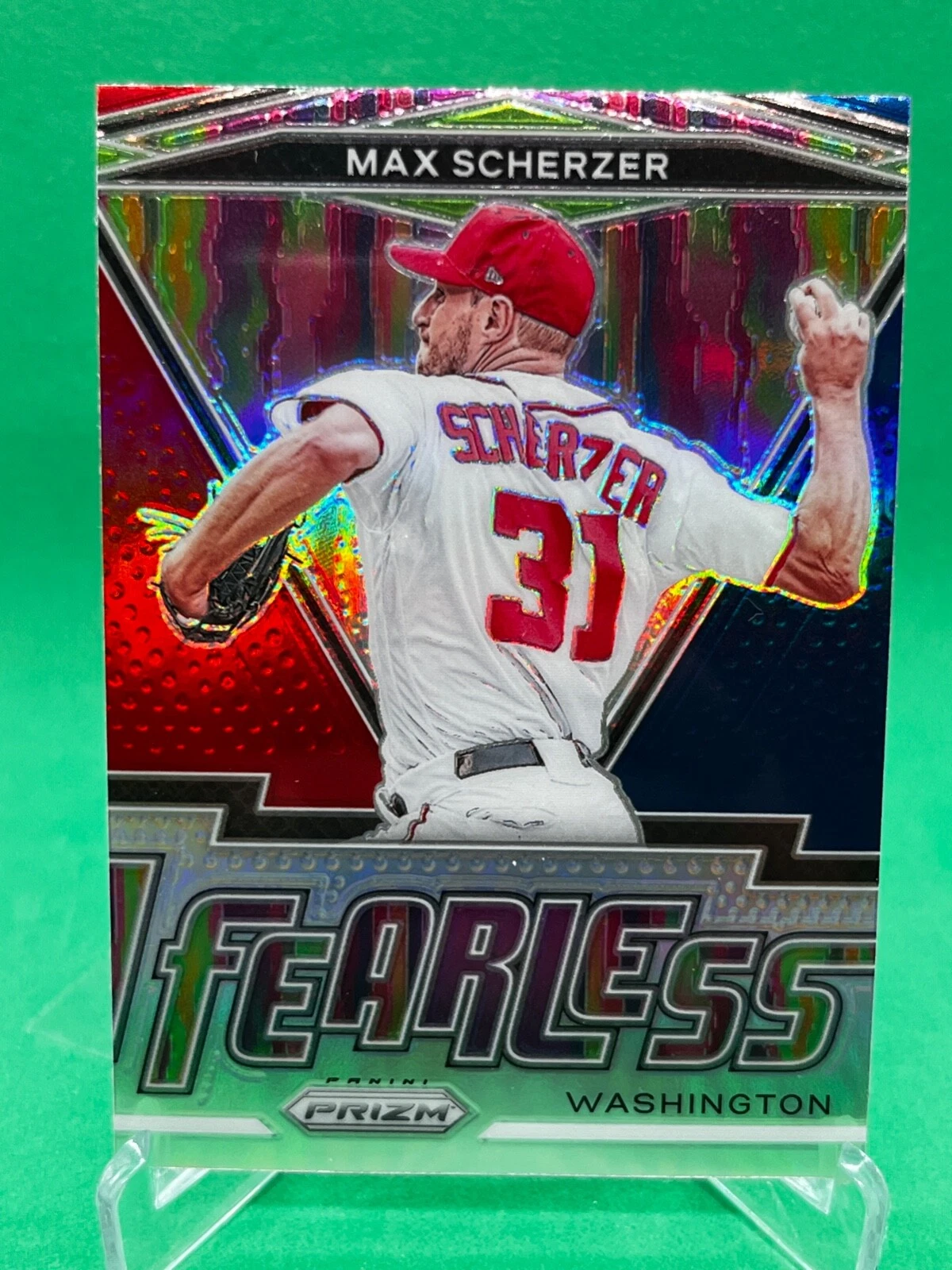 2021 Panini Prizm Fearless Prizms Silver #20 Max Scherzer