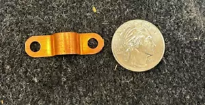 1/8" Copper 2 Hole Tube Strap 4 pcs - Picture 1 of 2