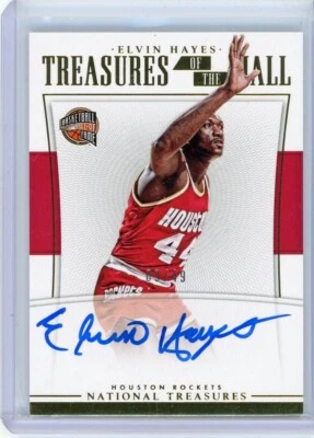 2015-16 Panini National Treasures Basketball #TH-EHY Elvin Hayes No 9 of 49 - Image 1 of 2