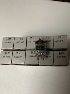 Electronic Tube - Valvola JAN 5670W Made USA New - Foto 1 di 4