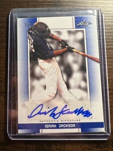 A83,265 - 2019 Leaf Perfect Game National Showcase Auto Blue #BAIJ1 I.Jackson/1