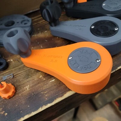 YAK HOBBY 3D YAK Hobby X-Sport Reversible Rudder Handle Only For Old Town PDL Kayaks - ORANGE