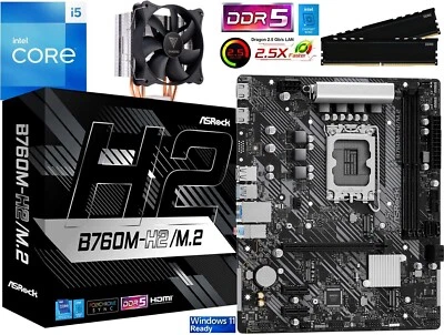 Aufrüstkit PC Bundle Intel Core i5-12600K bis 64GB DDR5 mit TPM 2.0 ASRock B760M - Bild 1 von 4
