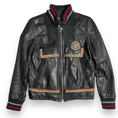 Chaqueta Bomber D&G Dolce&Gabbana Vintage Hombre Cuero Talla 50IT (M) Foto 1 de 4