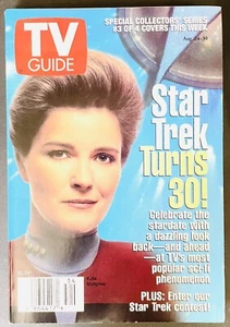 TV Guide Star Trek Turns 30 Janeway Sci Fi  Magazine August 24 1996 Edition - Picture 1 of 2