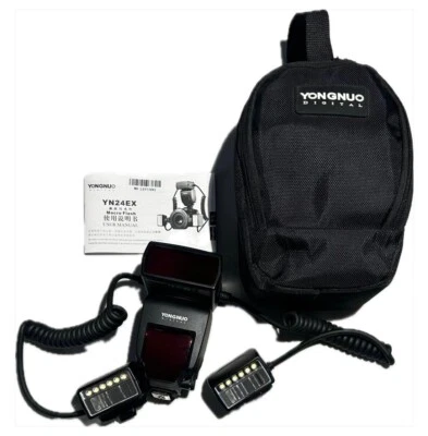 Flash macro YONGNUO YN24EX TTL para Canon | *Excelente estado Foto 1 de 3