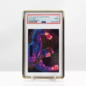 1994 Marvel Masterpieces #4 Cyclops Powerblast PSA 9 come nuovo - Foto 1 di 4