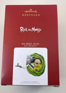 Hallmark Keepsake Ornament Rick and Morty Oh Geez Rick 2021 Navidad Nuevo - Imagen 1 de 8
