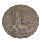 WW1 Bronze Death Penny or Plaque 
