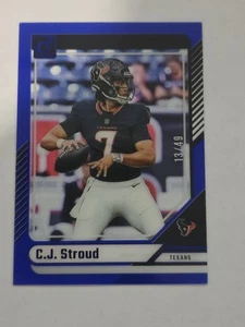 Panini Donruss Clearly CJ Stroud 13/49 2024 azul SP Houston Texans No. 23 - Imagen 1 de 4