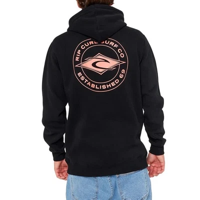 Sudadera Con Capucha Rip Curl Staple - Negra - Imagen 1 de 4